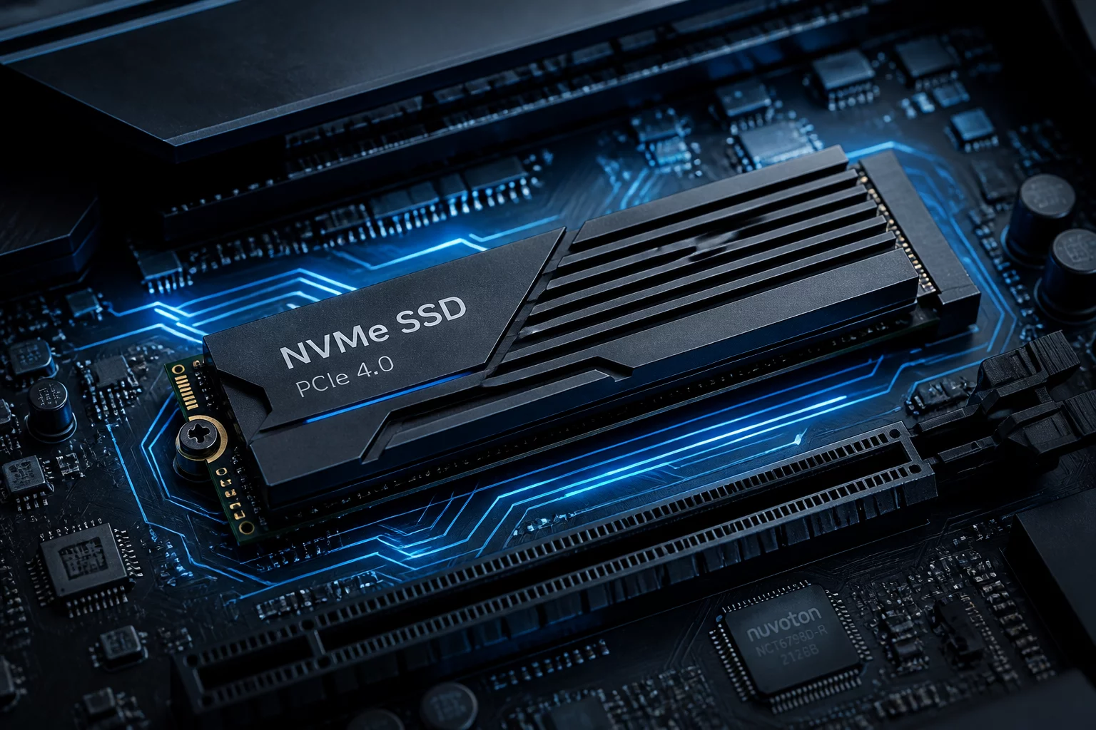 차세대 초고속 NVMe SSD 모듈 기술 그래픽